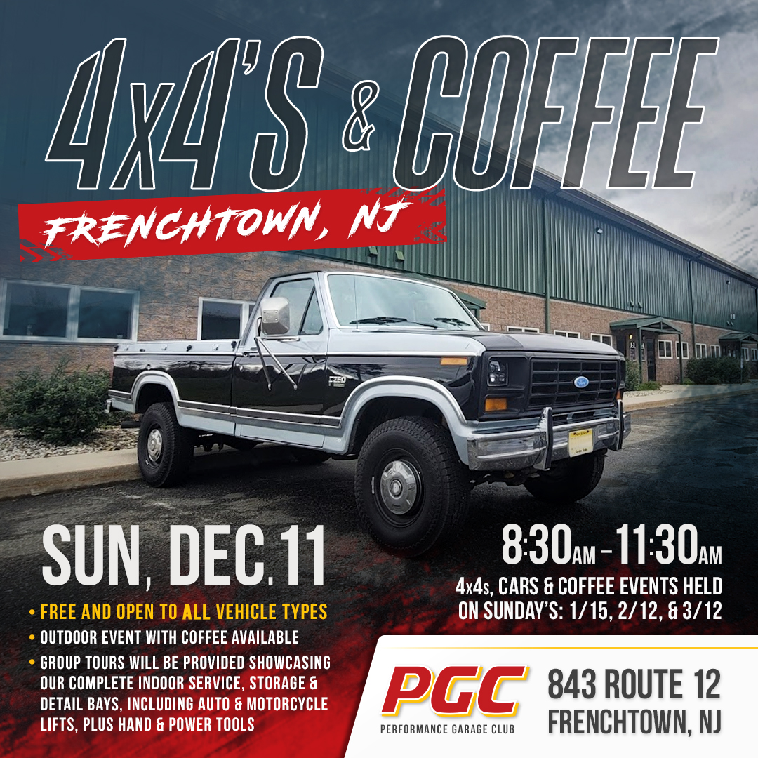 PGC Presents: 4×4’s & Coffee on Sunday’s through March 12th.