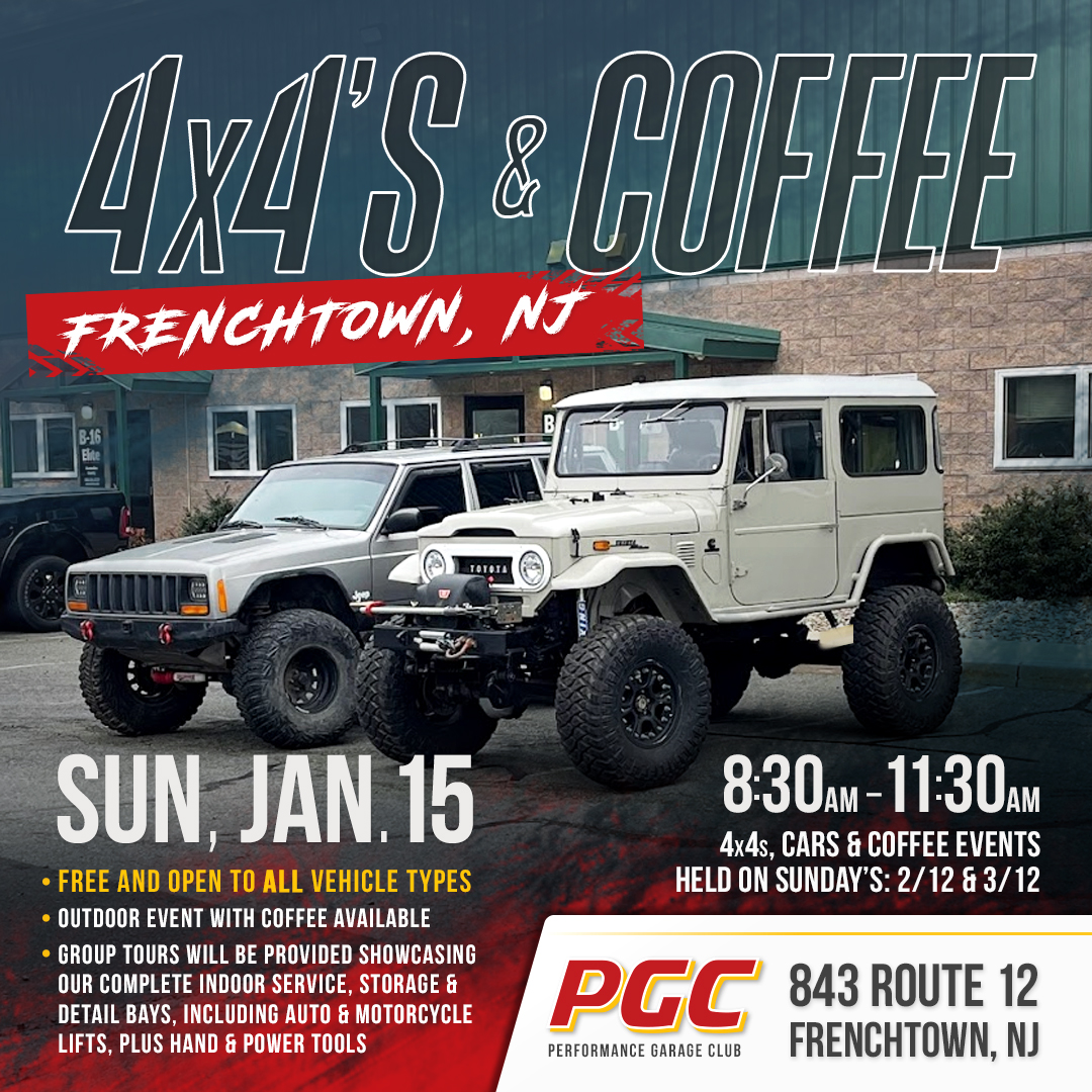 PGC Presents: 4×4’s & Coffee on Sunday, January 15th.