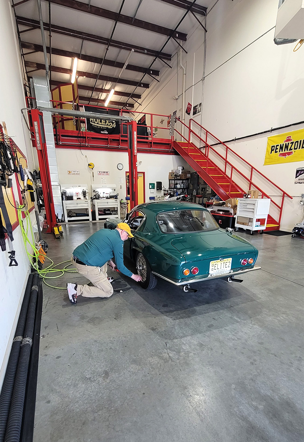 Ensuring member's tires are topped off