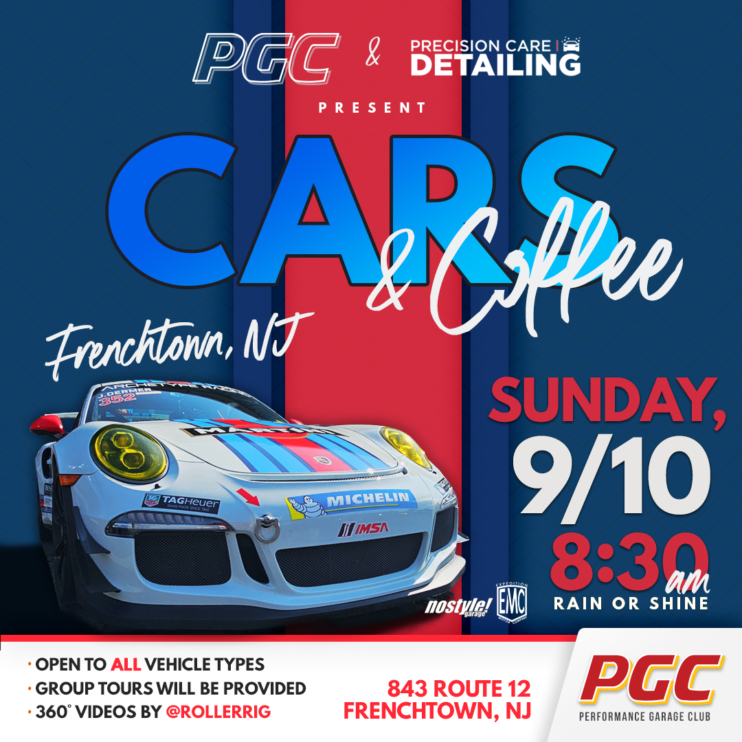 September Cars & Coffee at Performance Garage Club